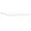 vidaXL Retractable Awning White 400 x 300 cm Polyester and Aluminium