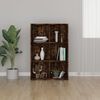 vidaXL Book Cabinet/Sideboard Smoked Oak 66x30x98 cm Engineered Wood