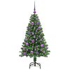 vidaXL Artificial Christmas Tree with 150 LEDs with Stand Green 120 cm
