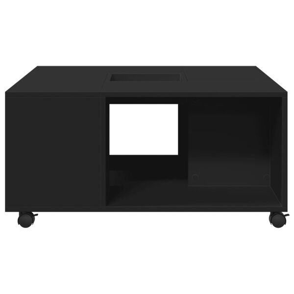 vidaXL Coffee Table Black 80x80x40 cm Engineered Wood