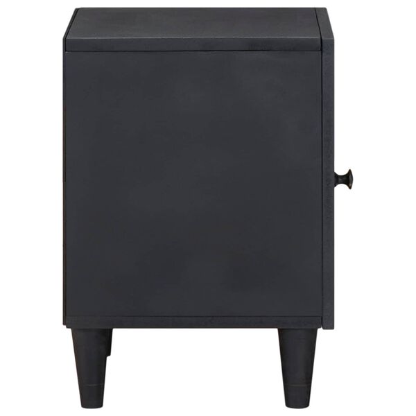vidaXL Bedside Cabinet with Door Black 40 x 33 x 46 cm