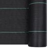 vidaXL Weed & Root Control Mat Black 1x50 m PP