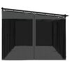 vidaXL Gazebo with Mesh Walls Anthracite 6x3 m Steel