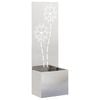vidaXL Garden Privacy Screen Sliver 50 x 32 x 150 cm Stainless steel
