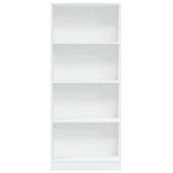 vidaXL Bookcase White 60x24x143 cm Engineered Wood