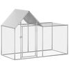 vidaXL Chicken Coop 2x1x1.5 m Galvanised Steel