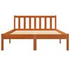vidaXL Bed Frame without Mattress Wax Brown 140x200 cm Solid Wood Pine