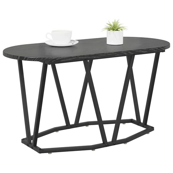 vidaXL Coffee Table Black Oak 80 x 40 x 40.5 cm