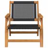 vidaXL Garden Furniture 2 pcs Black 67 x 78 x 73cm Solid Acacia wood