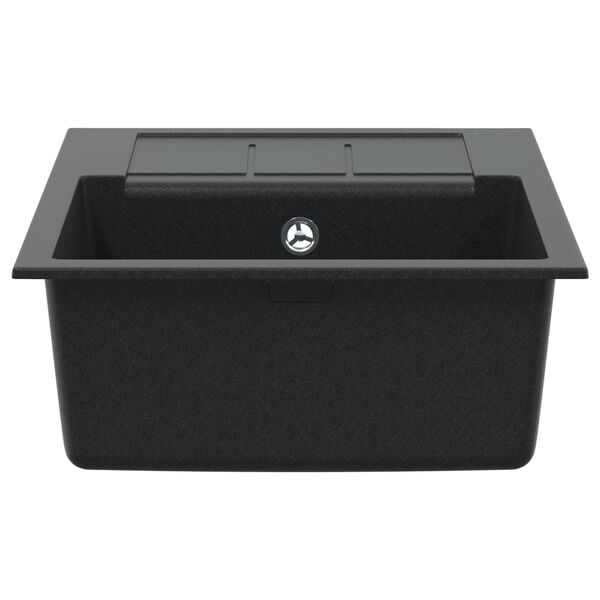 vidaXL Sink Black 620 x 500 mm 80% Quartz and 20% Resin