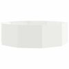 vidaXL Planter White 120 x 120 x 35 cm Steel