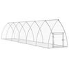 vidaXL Rabbit Hutch Silver 105x600x120 cm Galvanised Steel