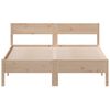 vidaXL Bed Frame without Mattress 120x190 cm Small Double Solid Wood Pine