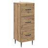 vidaXL Drawer Cabinet 33 x 34.5 x 89.5 cm Engineered Wood Artisan Oak