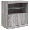 vidaXL Sideboard with LED Lights Grey Sonoma 60x37x67 cm