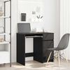 vidaXL Desk Black Oak 86x49x76 cm Engineered Wood