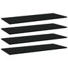 vidaXL Bookshelf Boards 4 pcs Black 100x40x1,5 cm Engineered Wood