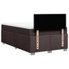 vidaXL Box Spring Bed with Mattress Dark Brown 120x200 cm Fabric