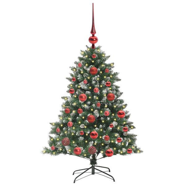 vidaXL Artificial Christmas Tree with 150 LEDs Green 85 x 85 x 120 cm
