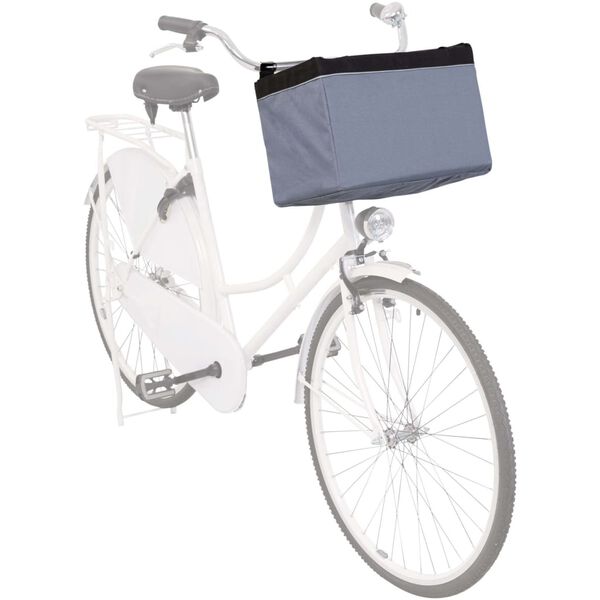TRIXIE Front Bicycle Basket for Pets 38x25x25 cm Grey