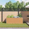 vidaXL Garden Raised Bed 195 x 100 x 68 cm Galvanised Steel