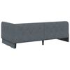 vidaXL Corner Bed Frame with Headboard Dark Grey 100 x 200 cm Velvet