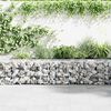 vidaXL Gabion Wall with Covers Galvanised Steel 900x50x50 cm