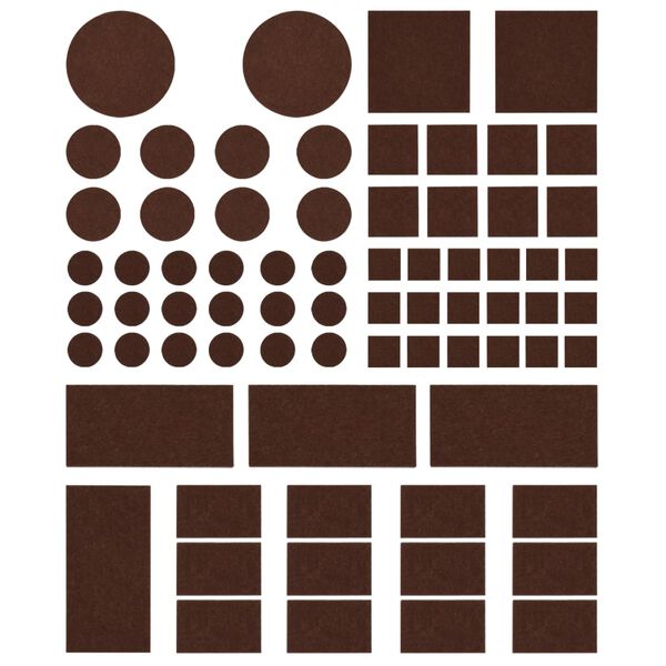 vidaXL Felt Floor Protectors 72 pcs