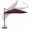 vidaXL Umbrella Bordeaux Red 351 x 250 x 260 cm