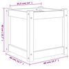 vidaXL Garden Planter 40x40x40 cm Impregnated Wood Pine