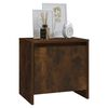 vidaXL Bedside Cabinet Smoked Oak 45x34x44.5 cm Engineered Wood