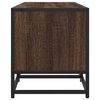 vidaXL TV Cabinet Brown Oak 120x35x41 cm Engineered Wood and Metal