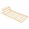 vidaXL Slatted Bed without Mattress Base Adjustable Head 70x200cm