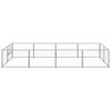 vidaXL Dog Kennel Silver 8 m&sup2; Steel