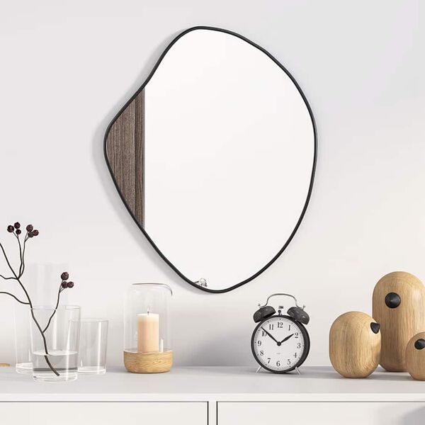 vidaXL Wall Mirror Black 50x40 cm