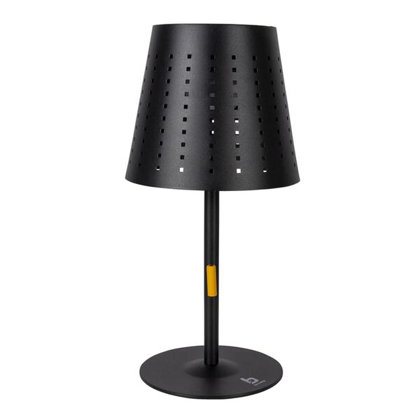 Bo-Camp LED Solar Table Lamp Harter Black