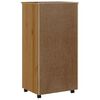 vidaXL Rolling Cabinet with Drawers MOSS Honey Brown Solid Wood Pine