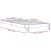 vidaXL Bed Frame without Mattress Sonoma Oak 100x200 cm Engineered Wood