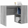 vidaXL Desk with Shelf Grey Sonoma 102 x 50 x 75 cm Engineered Wood