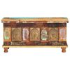 vidaXL Storage Box with Buddha Cladding 90x35x45 cm Reclaimed Wood