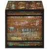 vidaXL Storage Box Brown and Black 80 x 50 x 50 cm Reclaimed Wood