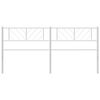 vidaXL Metal Headboard White 193 cm
