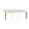vidaXL Wall-mounted Gazebo 3x6 m Cream Fabric