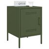 vidaXL Bedside Cabinets 2 pcs Olive Green 36x39x50.5 cm Steel