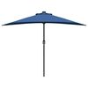 vidaXL Garden Parasol Azurblau 294 x 150 x 224 cm Fabric