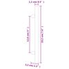 vidaXL Cabinet Handles 20 pcs Bronze 128 mm Stainless Steel