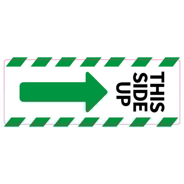 rillprint Warning Labels This side up 45x125 mm 250 pcs x 5 rolls