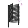 vidaXL Garden Gate Lockable Black 100x120 cm Aluminium