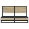 vidaXL Metal Bed Frame without Mattress Sonoma Oak 150x200 cm King Size