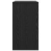 vidaXL Desk with Drawer Black Oak 77.5 x 43 x 79 cm Engineered Wood